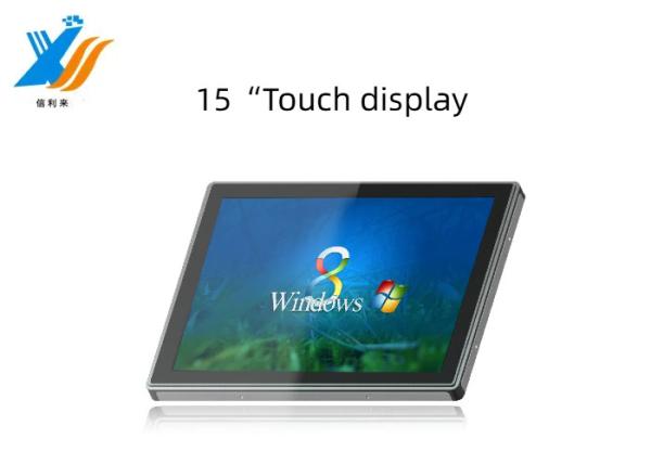 15 pouces Multi-touch projeté capacitif (PCAP) Panneau d'écran tactile imperméable à l'eau imperméable à l'huile Anti-UV AR AG AF Affichage LCD Led Personnaliser le moniteur tactile VGA HDMI Tablet pc pour l'éducation commerciale médicale