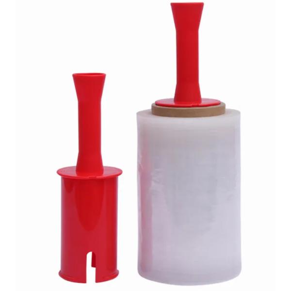 Mini Stretch Wrap Film With Handle 5 Inch Plastic Stretch Film With Rotating Handles For Pallet Wrap