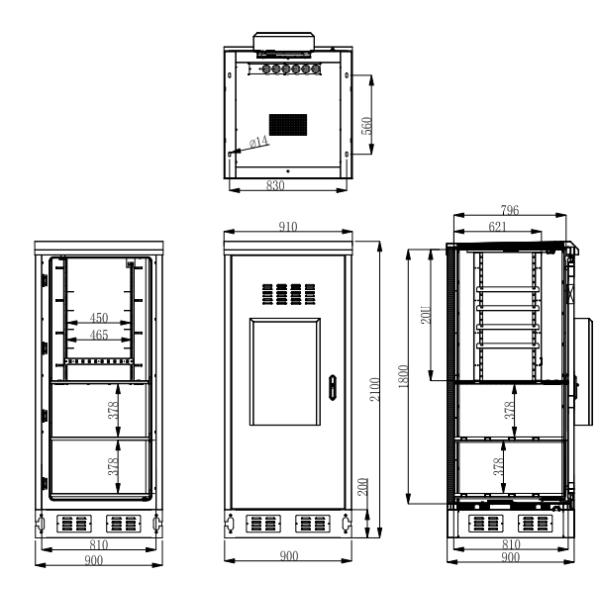 Интегрированный кондиционер компрессора шкафа DC48V шкафа RRU телекоммуникационного оборудования