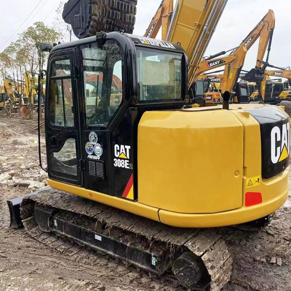 Used Caterpillar 308E2 Excavator 50kw Rated Power CATC3.3 DI Engine 0.31m³ Bucket Capacity