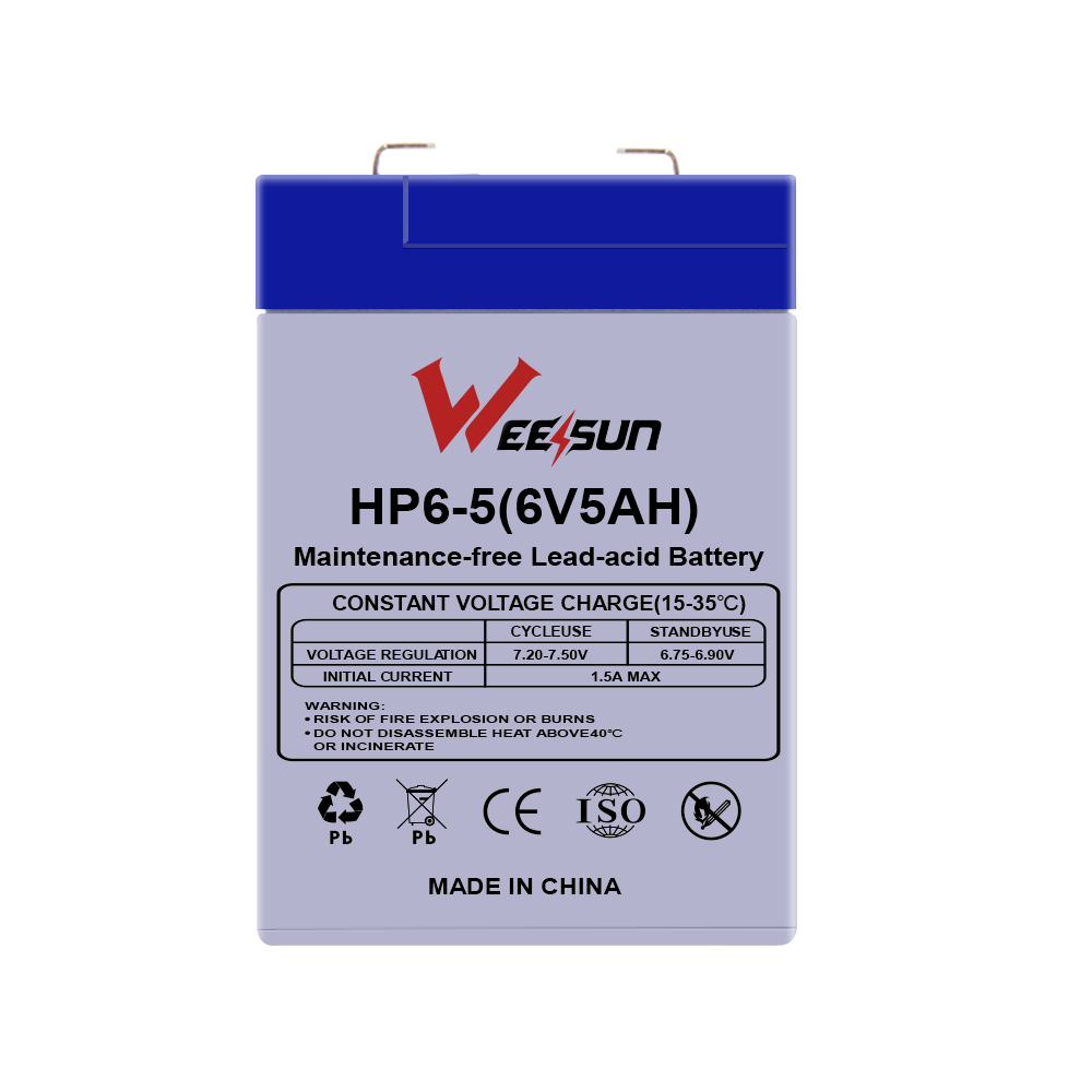 6V 4Ah Sealed Maintenance-Free Lead Acid Battery Small Size for Backup Power