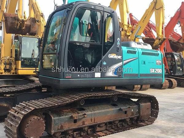 Kobelco SK200 Meilleur vendeur de l'excavateur à rampe d'occasion Kobelco SK200/machine de creusement d'occasion de bonne qualité Kobelco SK200 à vendre