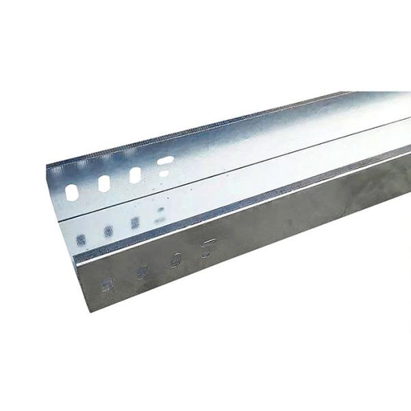 Silver 2440mm Length Galvanized Electrical Cable Tray 20-900mm Width