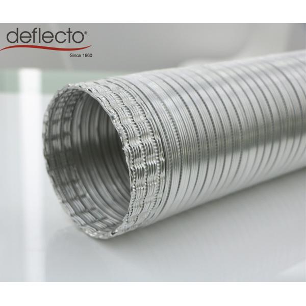 4 Inch X 8 Ft Semi Rigid Aluminum Duct Crimped Ended Easy Install ISO Approved