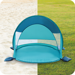Pop Up Beach Tent, Portable Outdoor Beach Shade Tent, UPF 50+ Baby Beach Shelter, Easy Setup Windproof Waterproof