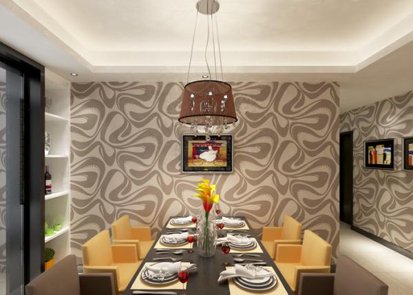 Nonwoven Modern Removable Wallpaper For Bedding Room With Foam