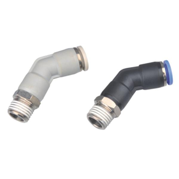 PLH 45 degree Elbow Female One Touch Pneumatic Fitting PT thread