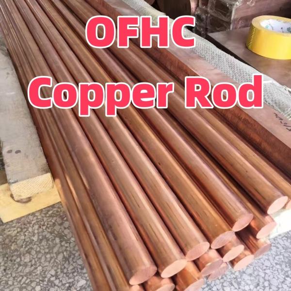 OFHC Copper Rod Formula: Cu - OFHC Percentage Purity: 99.95% Diameter: 50mm Length 1000mm