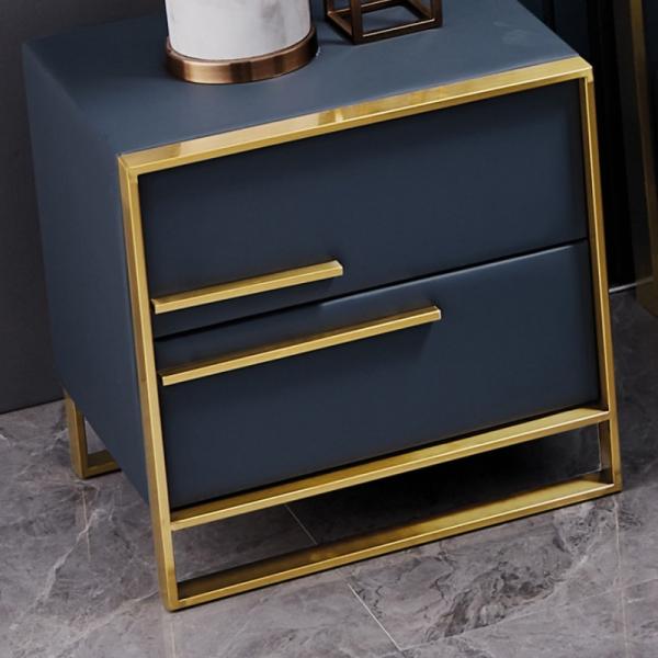 Leather Tufted Upholstered Bed Modern King Bedroom Sets