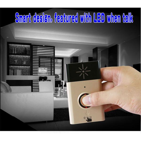 Серебряный/золотой цвет функцию разговора беспроводной дверной колокол