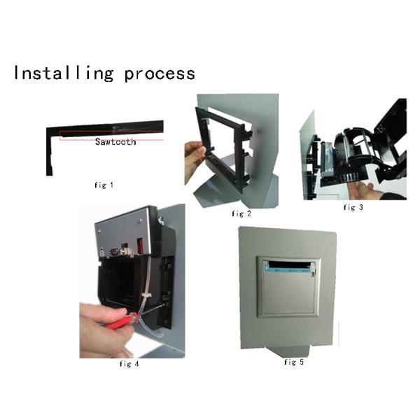 Support Android system panel mount thermal printer multiple interfaces