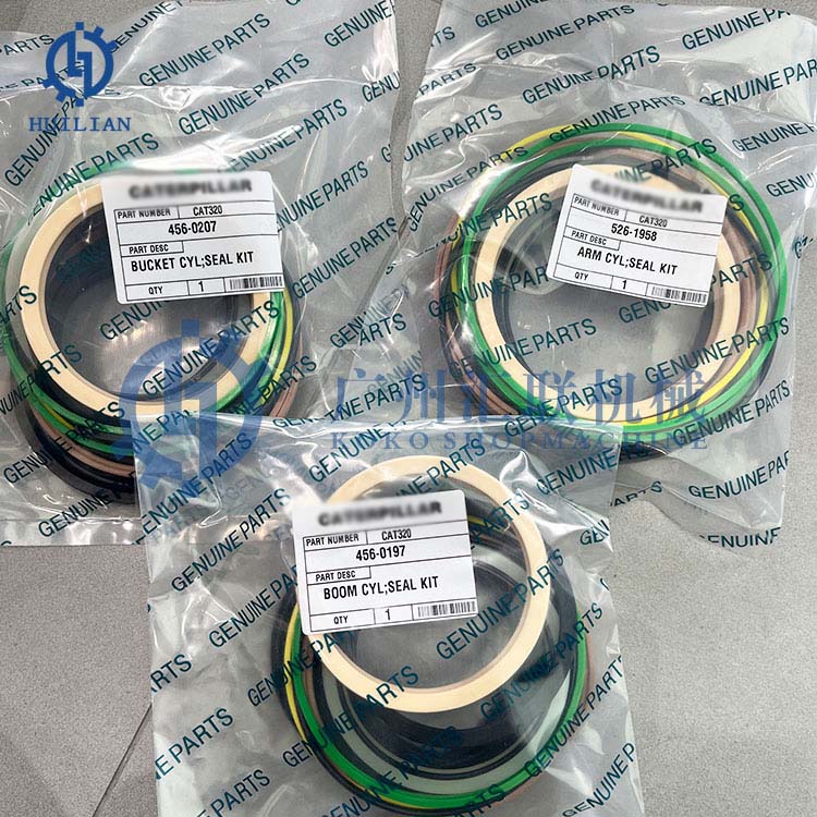 E320 E325 E345 E330bl E330cl Excavator Hydraulic Cylinder Seal Kit 456-0207 456-0197 526-1958 7Y-5145 7Y-5147 7Y-4698 168-0760 126-1979 215-9989