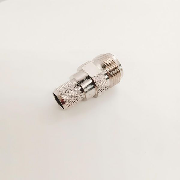 DC-6GHz 50 Ohm N Female Crimp Connector with Brass Plated Ternary Alloy for RF Applications