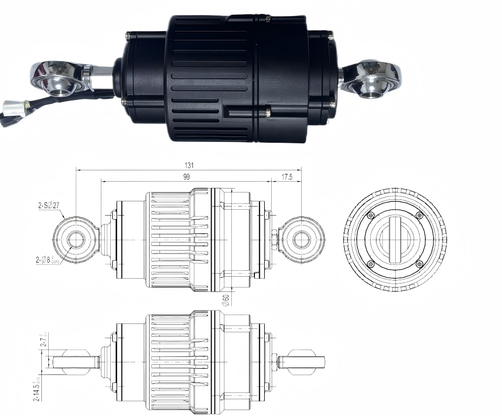 Humanoid Upper Arm Joint Linear Actuator--2000N
