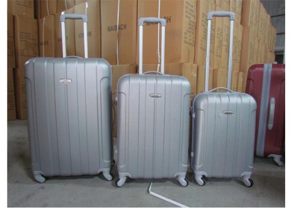 Colored Waterproof Luggage Set 4 Wheels ABS Hard Shell With Combination Lock