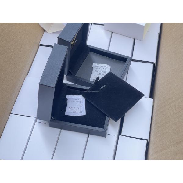 Customized Luxury Black PU leather Pendant Box/Small Necklace Box
