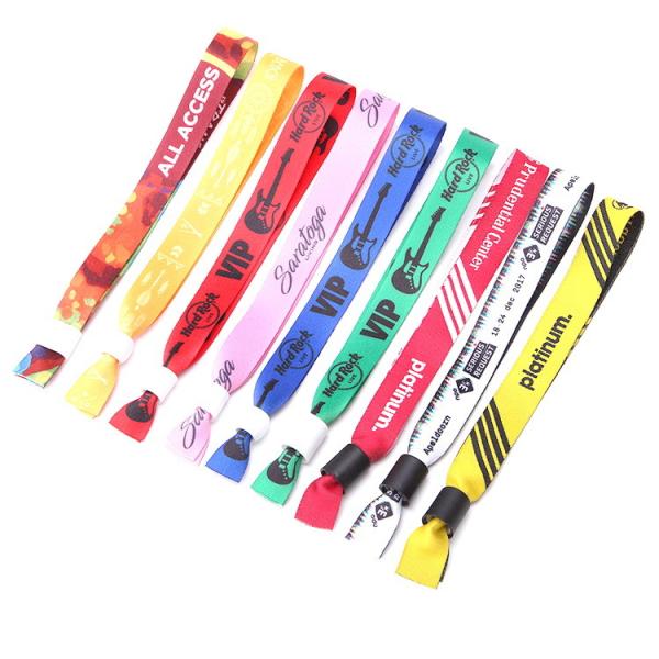 RFID Polyester Woven Wristband for Evening/Party/Festival and Gift ,wristband closoure