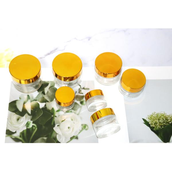 Jarrones de vidrio transparente de 30 ml con tapas de tornillo