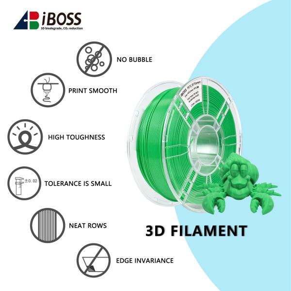 PETG フィラメント 1.75mm 緑色 1000g 3D プリント フィラメント 強い衝撃耐性