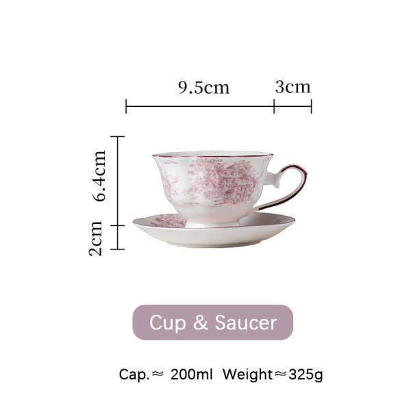 Drinkware Type Cups Saucers Design Style Dinnerware Flower Ceramic Cup Set Of Cups Coffee & Tea Sets Porcelain Teapot Mug Set Gift Box Europe Luxury Tea Sets For Elegant Tea Time
