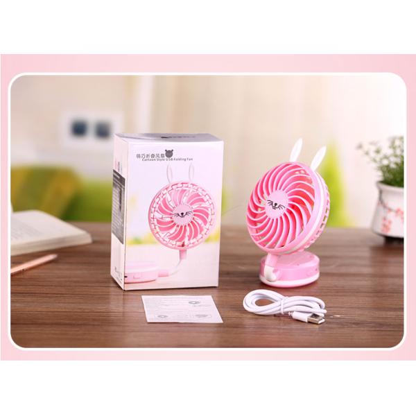 Foldable Rabbit Fan,portable mini handheld fan, usb charge mini table fan