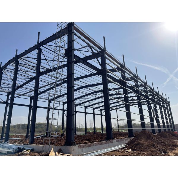 High Strength Industrial Steel Structure S355JR Angle Steels Warehouse Modular Steel Buildings