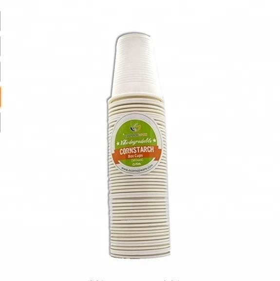 Sustainable Biodegradable Custom Bubble Tea Cups PLA Cornstarch Compostable Disposable