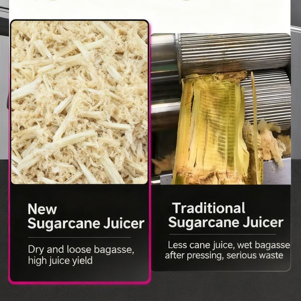 Custom-made High-Quality Commercial Sugarcane Juicer (with Engine) 304 Stainless Steel Construction High Efficiency & Energy Saving Ideal for High-Traffic Juice Bars