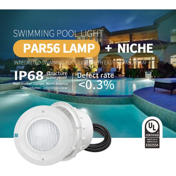 UL ПК RGB пластиковый аттестовал свет бассейна света 18W SS316L PAR56 бассейна