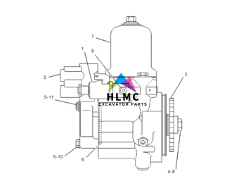 122-5053  E325C E322C Hydraulic Pump Solenoid Valve Engine Diesel Excavator  Oil Pump Solenoid Valve 1225053