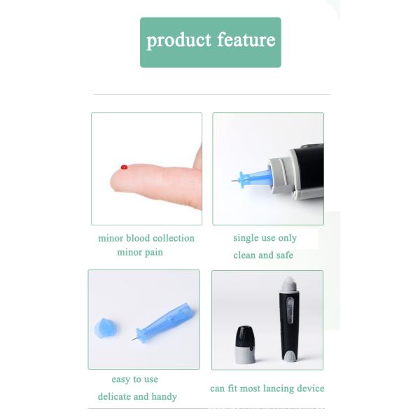 Ланцет крови 23G иглы забора крови ланцета устранимый медицинский 26G 28G