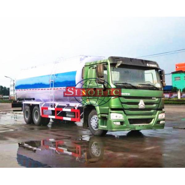 25m3 6x4 Cement Tanker Truck , Strong Carbon Steel Tank Cement Carrier Truck