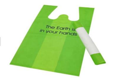 Reusable Biodegradable Plastic Packaging PBAT Eco Friendly Grocery Shopping Bag
