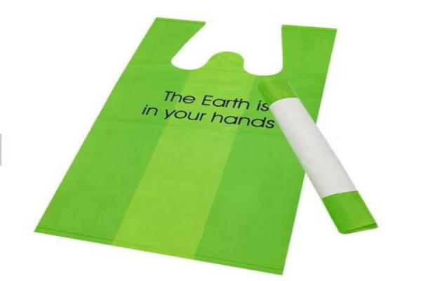 Reusable Biodegradable Plastic Packaging PBAT Eco Friendly Grocery Shopping Bag