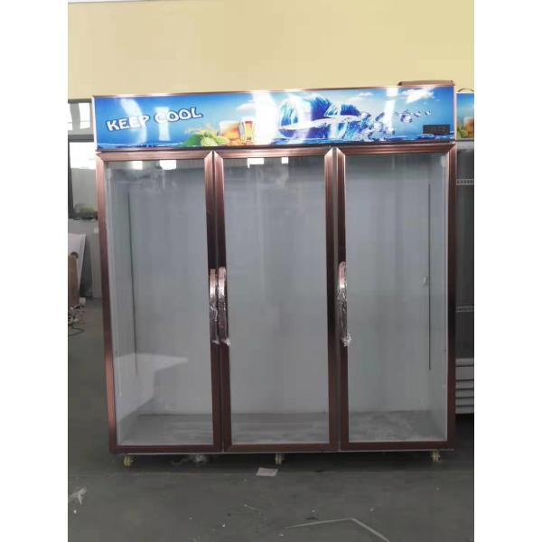 Air Cooling 3 Glass Door Display Freezer Supermarket