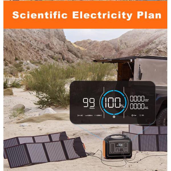 Portable Solar Power Station Generator for Phone / Drone / Camera / Car Refrigerator
