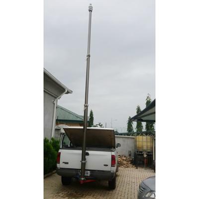 6m locking pneumatic telescopic mast for mobile CCTV vehicle telescoping mast antenna mast telecommunication tower mast