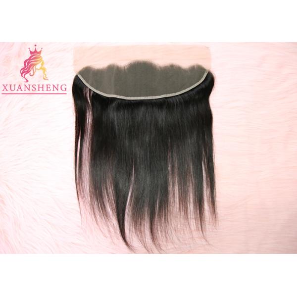 Straight Virgin Frontal Closure Hair , 13x4 Silk Lace Frontal Italian Human Hair