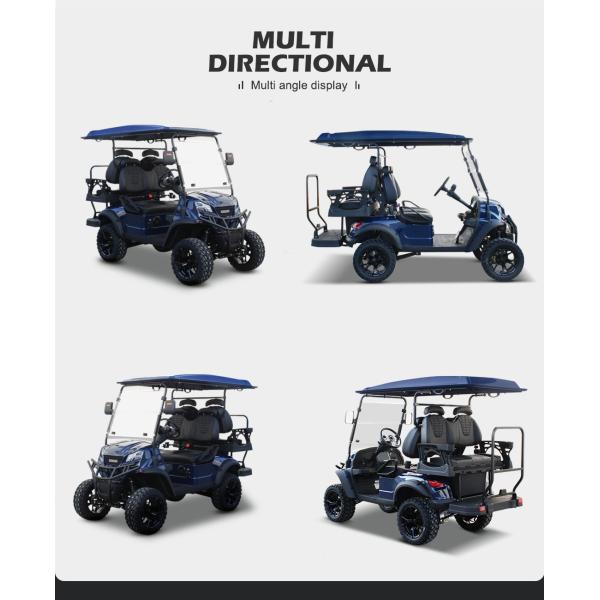 4 Wheel Electric Golf Carts with Lithium Battery Minimum Grand Clearance of 150-200mm
