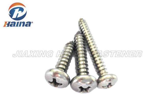 ASME B18.6.3 Pan Head Self Tapping Screws Cold Forged For Building