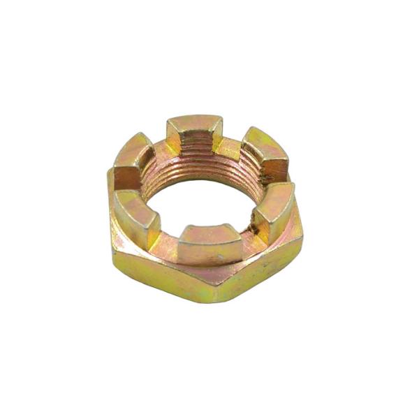 Yellow Zinc Plated M16-M36 Grade 8 Hex Nuts with Slots