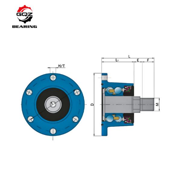 BAA0003A Agricultural Wheel Hub Bearing For Harrow Disc 1.181 In Shaft Diameter 8 430 Lbf Static Load Rating
