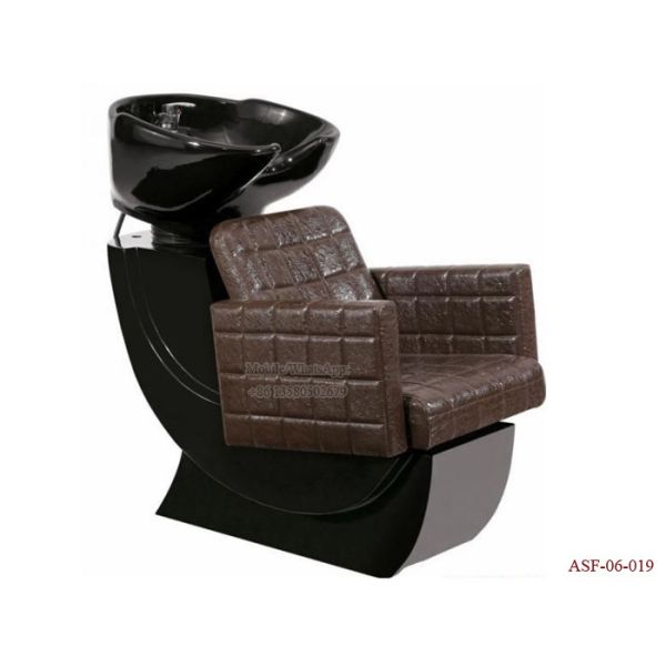 ASF-06-019 Brown Color Shampoo Chair ,Cheap Bed Wash Chair Chain Manufacturer