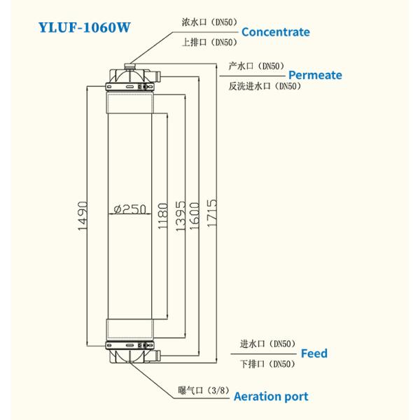 4TPH PVDF Washable UF-1060 Industrial Purifiers Water Treatment Machinery Using UF Membrane Technology