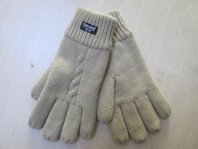Ladies Acrylic Glove with Cross Hawse--Thinsulate glove--Fashion glove--Solid color