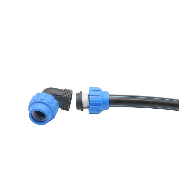 Соединители трубопровода полива локтя обжатия штуцеры трубы 90 градусов плотно сжимают - устойчивое