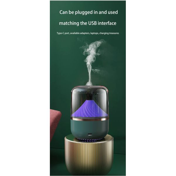 Car Home Use Electric Fragrant Oil Diffuser Battery Powered With 7 Color LED Light