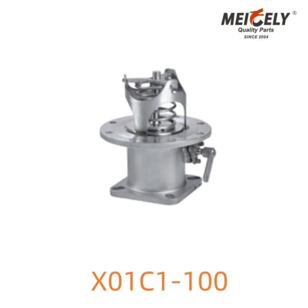 X01C1-100 Stainless Steel Tank Truck Bottom Valve  Secure Sealing System