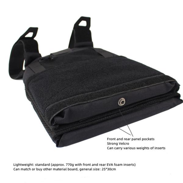 Lightweight Quick Release Military Tactical Vest With Front And Rear EVA Guards