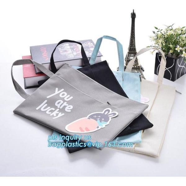 Canvas Stationery Pencil Bag, Zipper Canvas Pen Pencil Case Stationery Pouch Bag Case Cosmetic Bags, Custom Canvas Stati